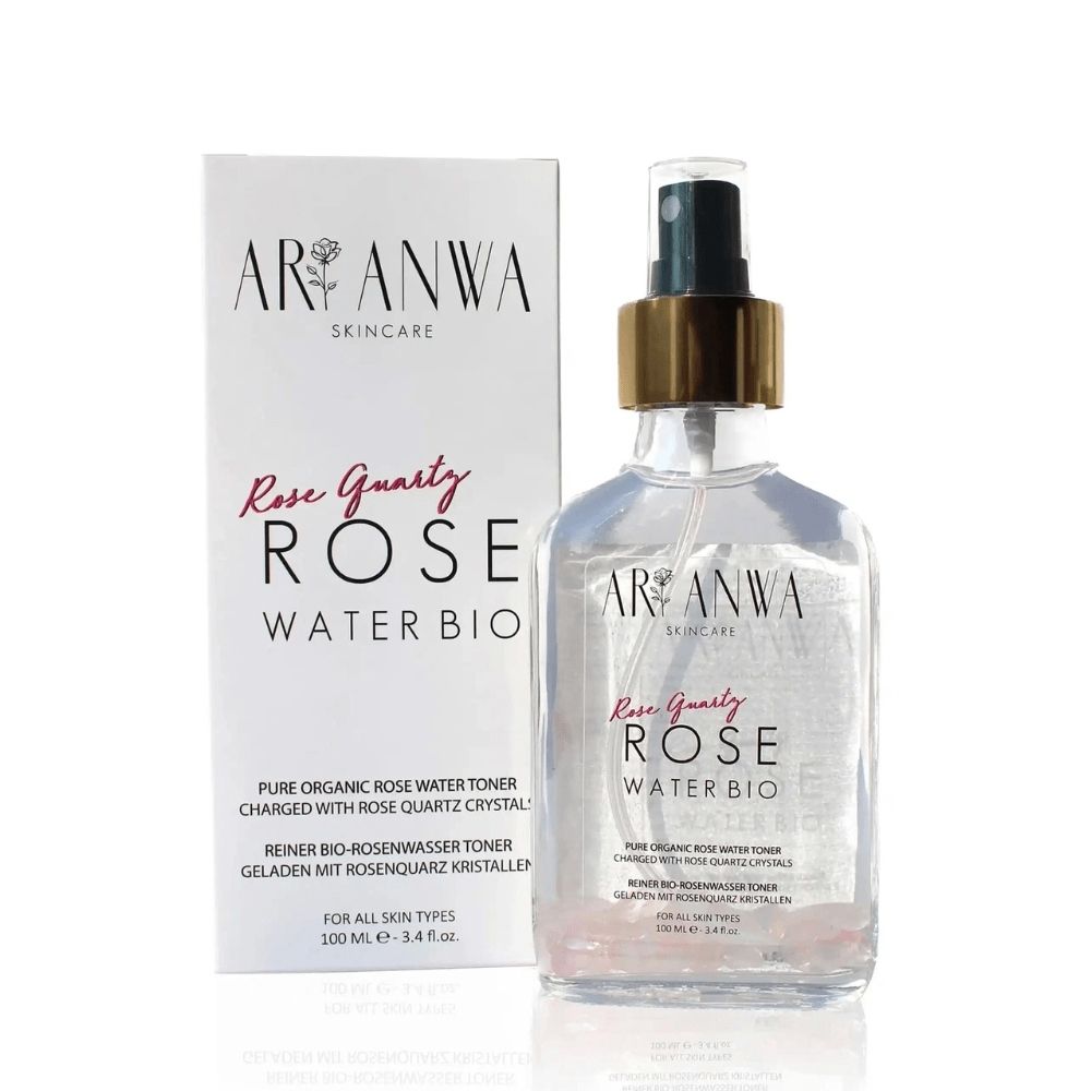 Rose quartz rose water spray