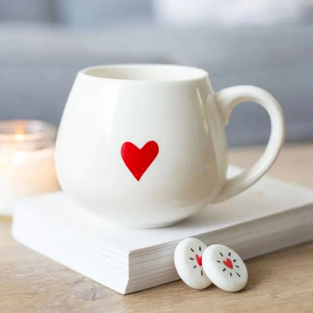 "Love Heart Hidden Message" Tasse 