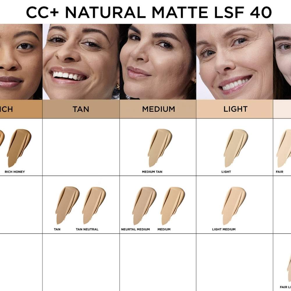 Your Skin But Better CC+ Cream Natural Matte Foundation SPF40 - Light Medium