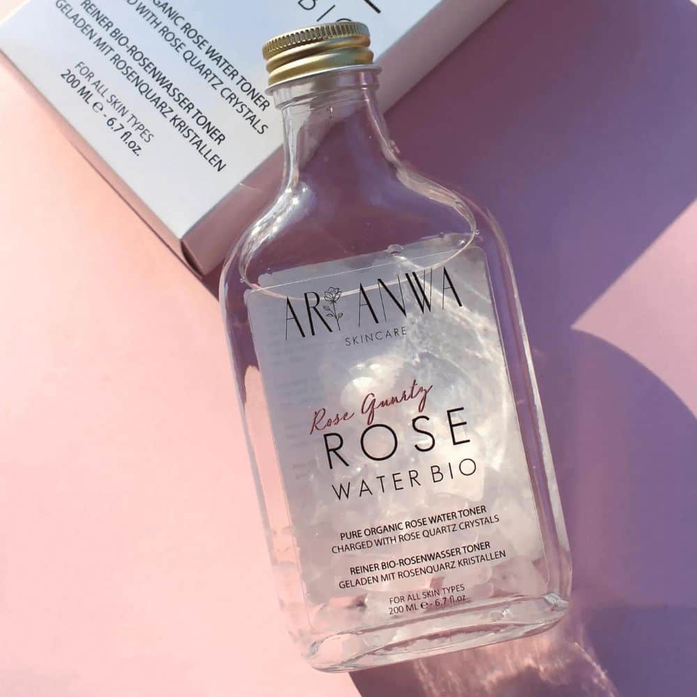 Rose quartz rose water