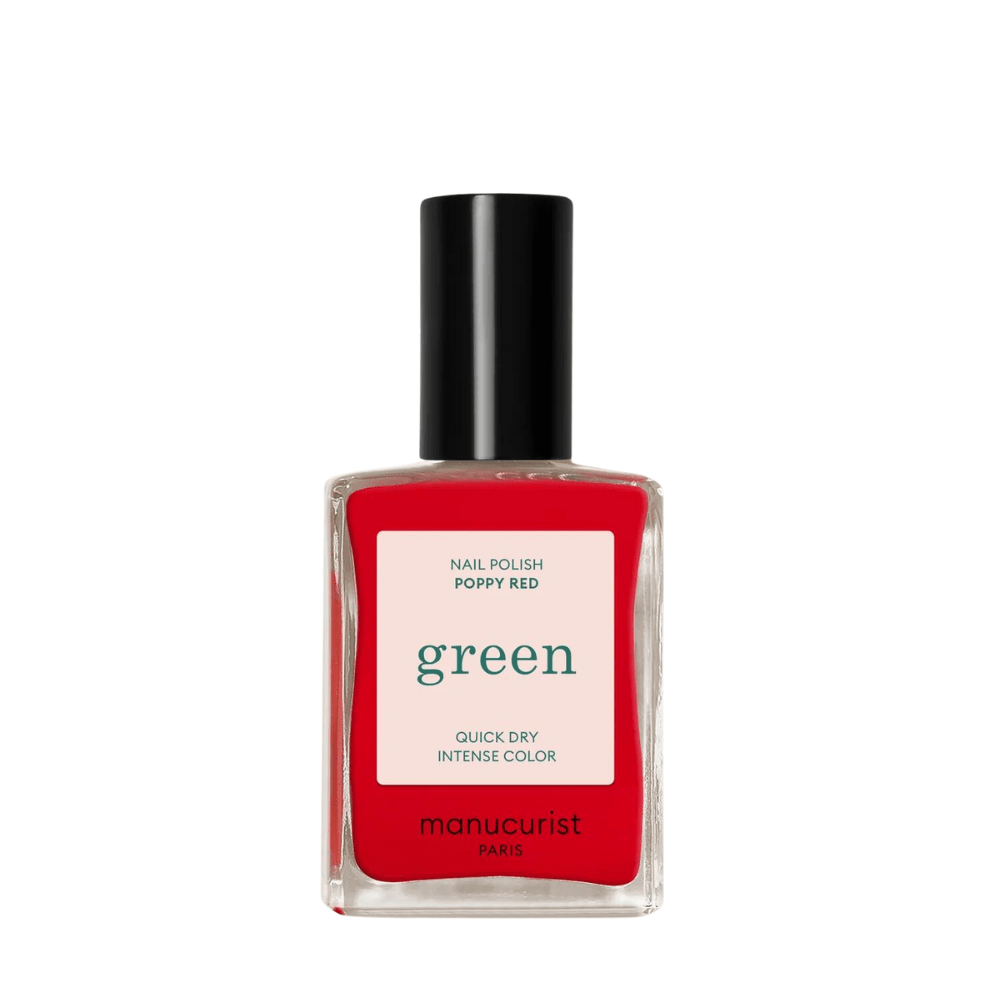 Green Nail Polish Poppy Red 