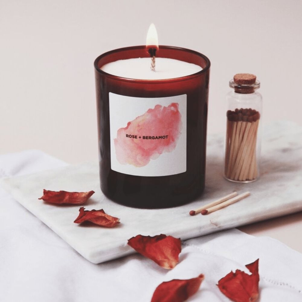 FLORAL Rose + Bergamot Candle